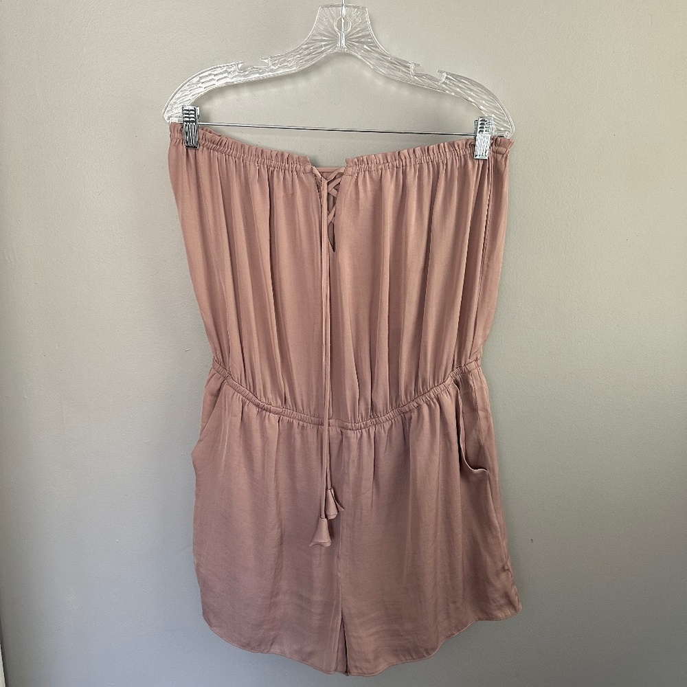 Mauve Satin Romper